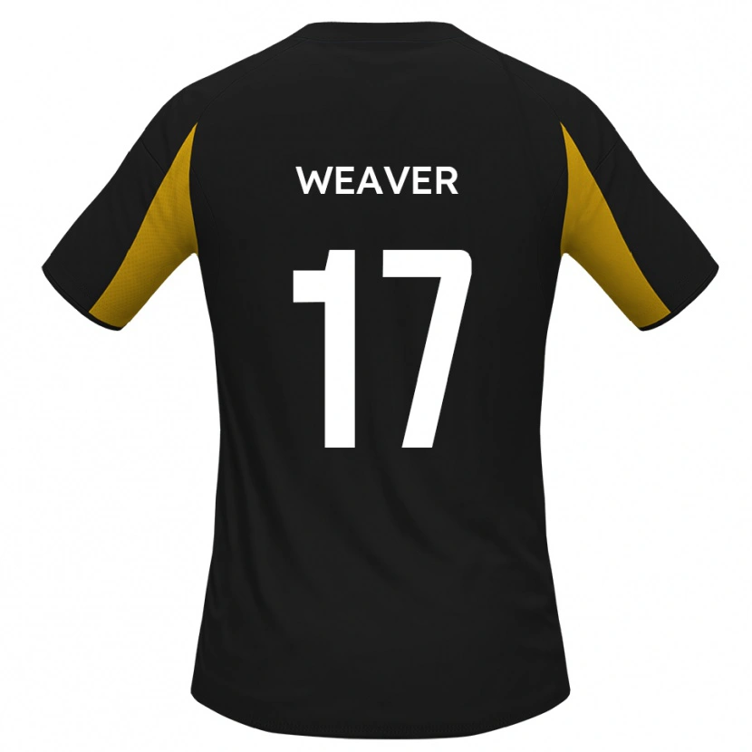 Danxen Män Lucas Weaver #17 Svart Gul Bortatröja Matchtröjor 2025/26 Tröjor T-Tröja