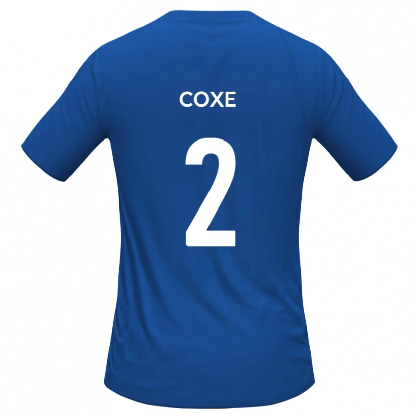 Danxen Män Cameron Coxe #2 Himmelsblå Bortatröja Matchtröjor 2025/26 Tröjor T-Tröja