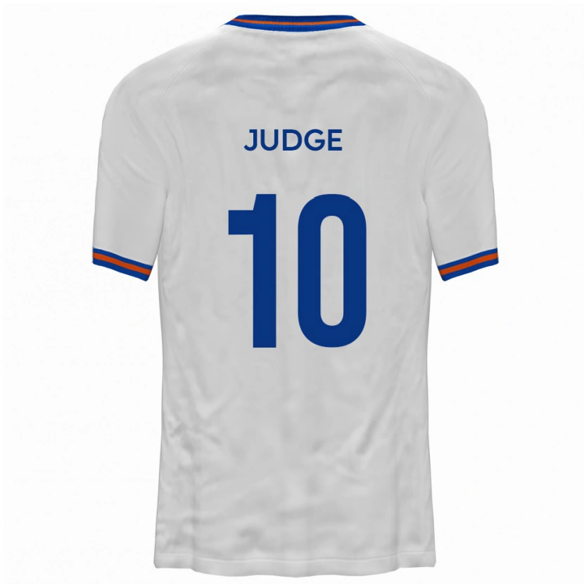 Danxen Män Alan Judge #10 Vit Blå Bortatröja Matchtröjor 2025/26 Tröjor T-Tröja