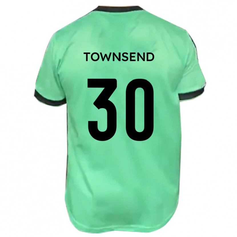 Danxen Män Nick Townsend #30 Turkos Svart Bortatröja Matchtröjor 2025/26 Tröjor T-Tröja