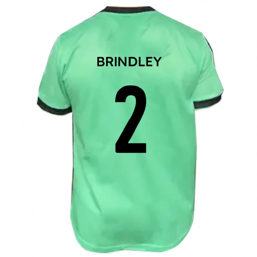 Danxen Män Richard Brindley #2 Turkos Svart Bortatröja Matchtröjor 2025/26 Tröjor T-Tröja