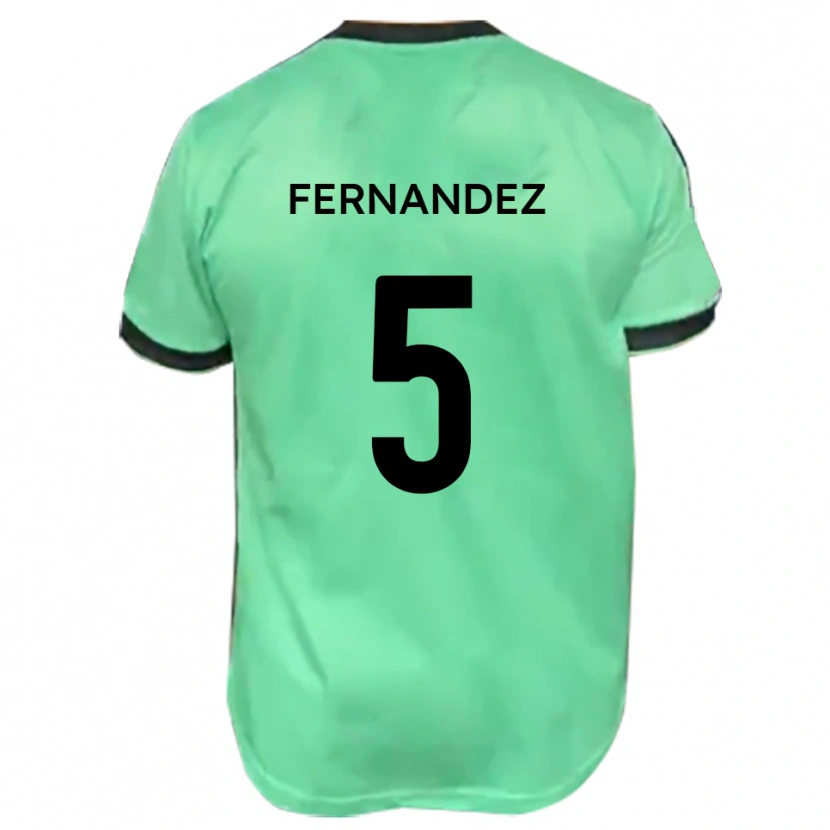 Danxen Män Luis Fernandez #5 Turkos Svart Bortatröja Matchtröjor 2025/26 Tröjor T-Tröja