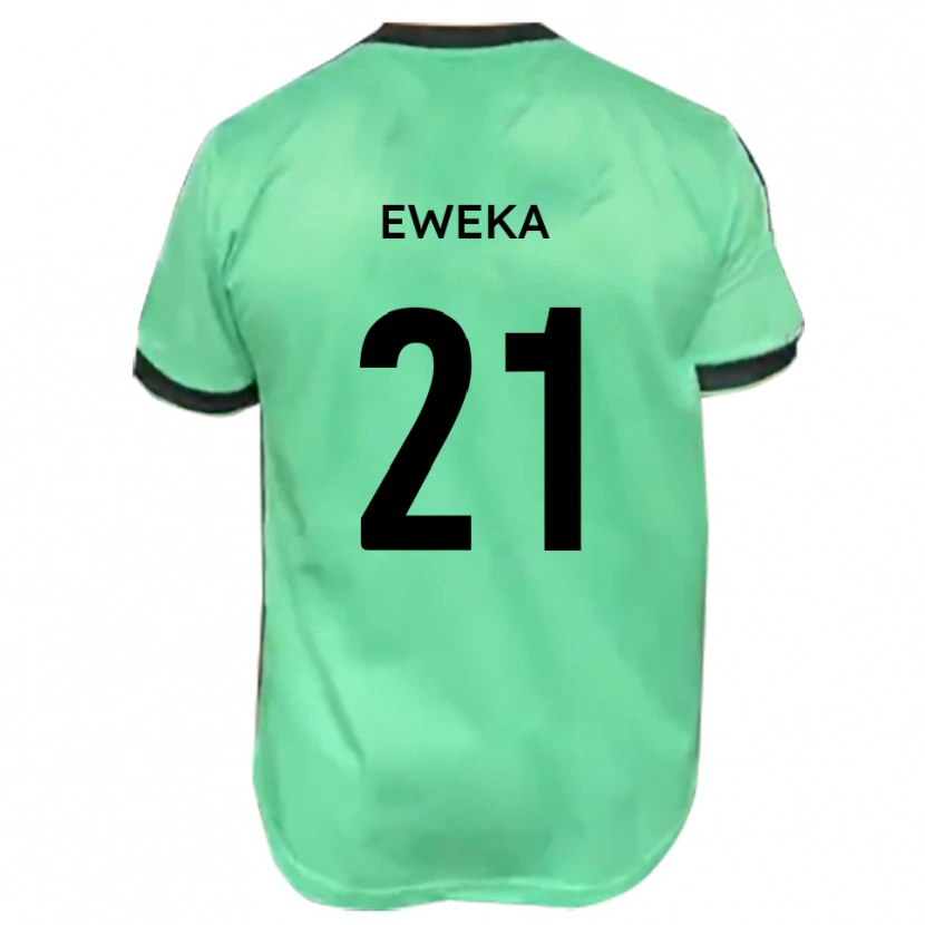 Danxen Män Temi Eweka #21 Turkos Svart Bortatröja Matchtröjor 2025/26 Tröjor T-Tröja