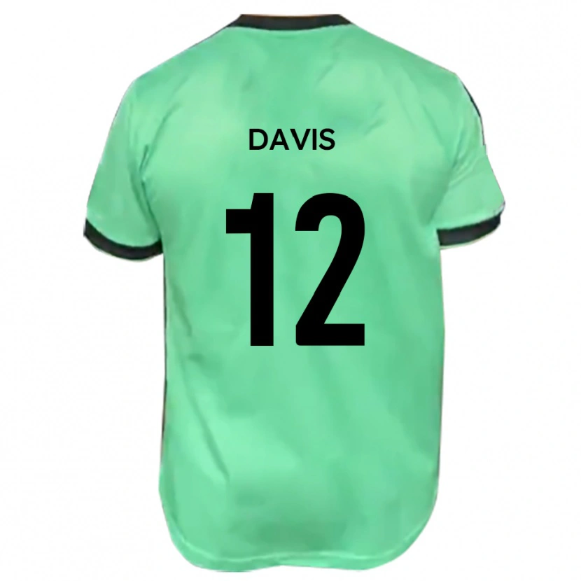Danxen Män Sonnie Davis #12 Turkos Svart Bortatröja Matchtröjor 2025/26 Tröjor T-Tröja