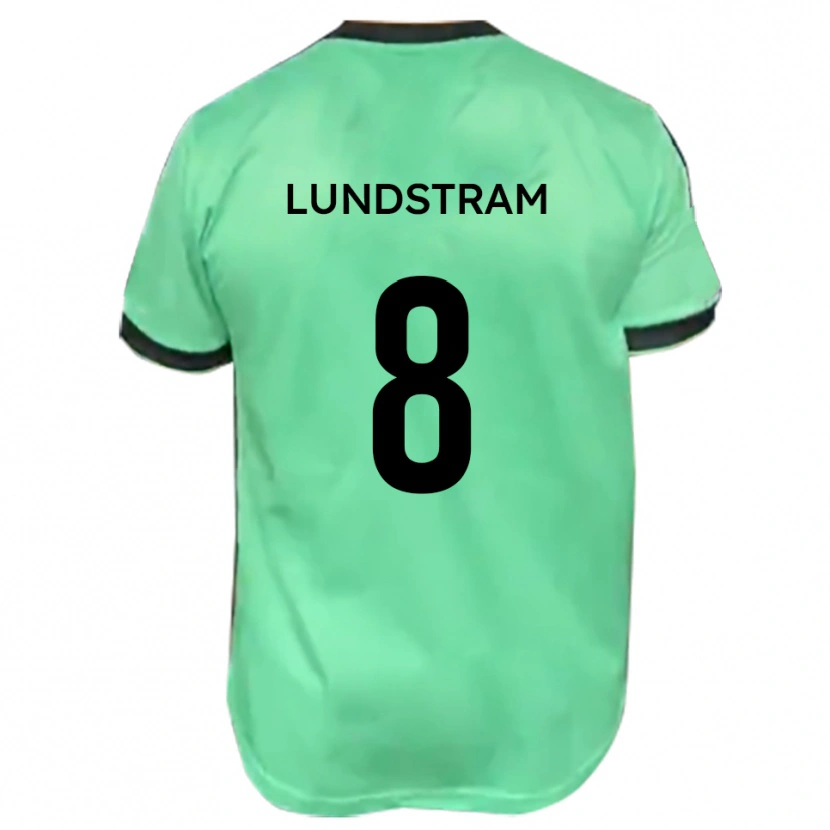 Danxen Män Josh Lundstram #8 Turkos Svart Bortatröja Matchtröjor 2025/26 Tröjor T-Tröja
