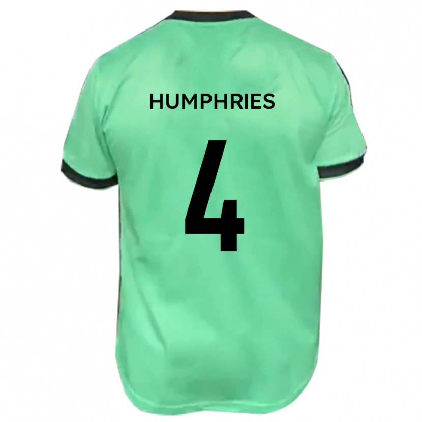 Danxen Män Lloyd Humphries #4 Turkos Svart Bortatröja Matchtröjor 2025/26 Tröjor T-Tröja
