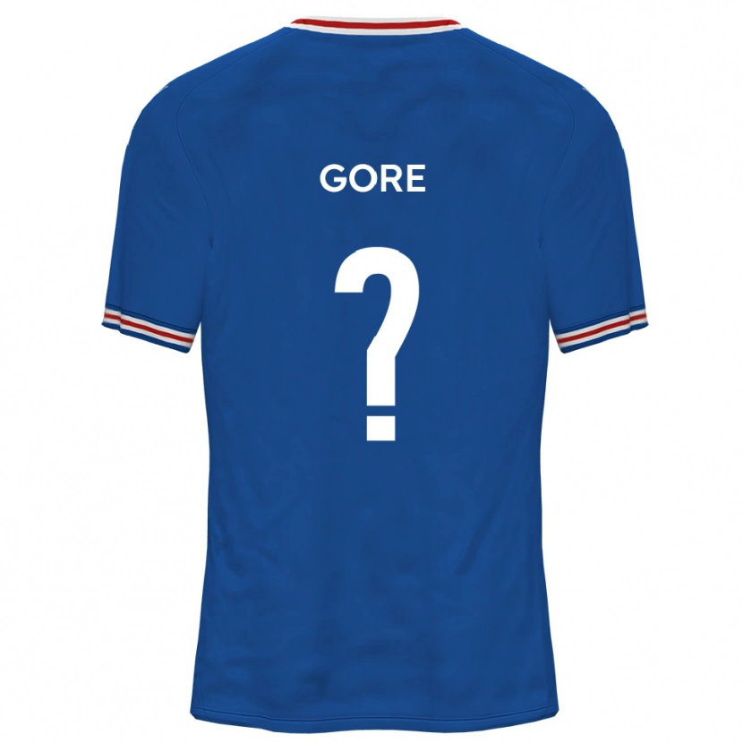 Danxen Män Ruby Gore #0 Dodger Blå Bortatröja Matchtröjor 2025/26 Tröjor T-Tröja