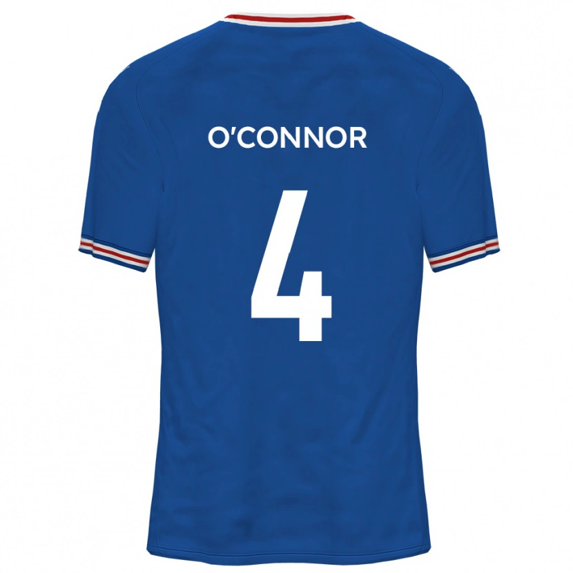 Danxen Män Darragh O'connor #4 Dodger Blå Bortatröja Matchtröjor 2025/26 Tröjor T-Tröja