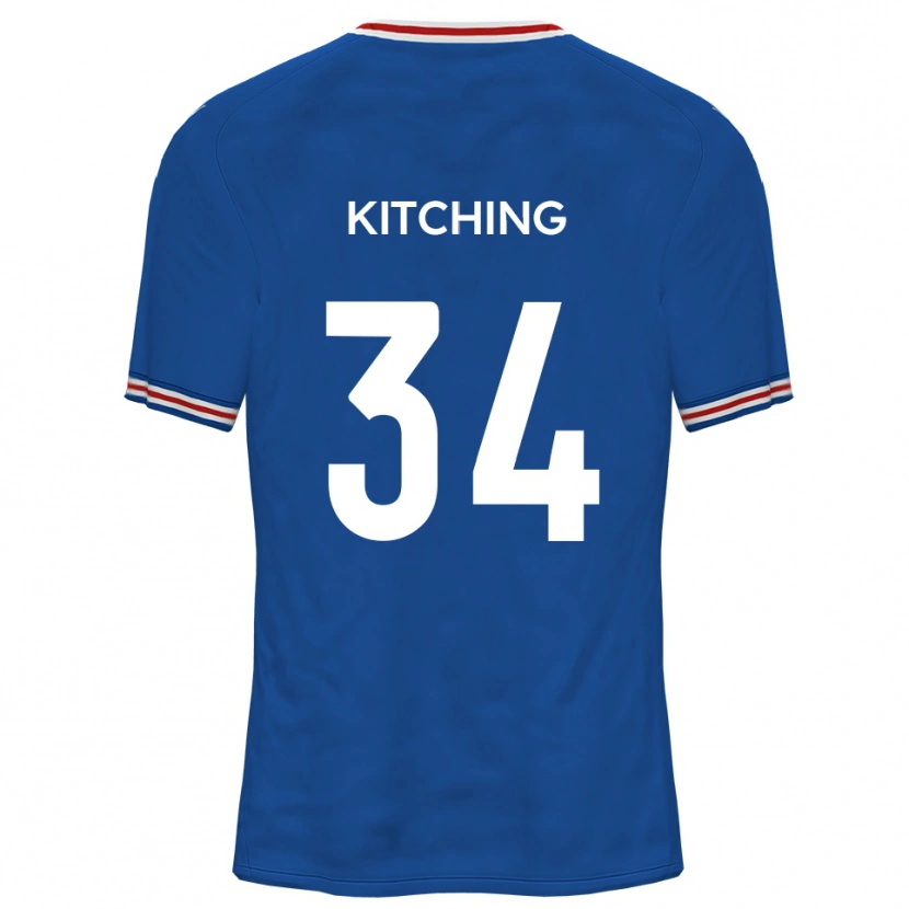 Danxen Män Mark Kitching #34 Dodger Blå Bortatröja Matchtröjor 2025/26 Tröjor T-Tröja