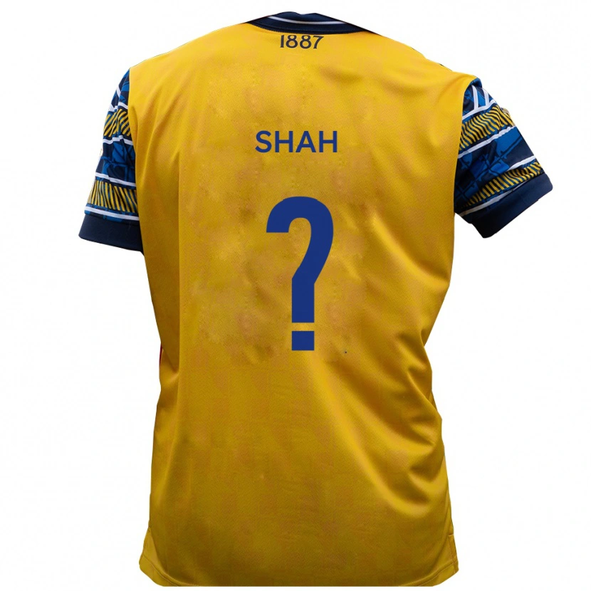Danxen Män Savion Shah #0 Gul Svart Bortatröja Matchtröjor 2025/26 Tröjor T-Tröja