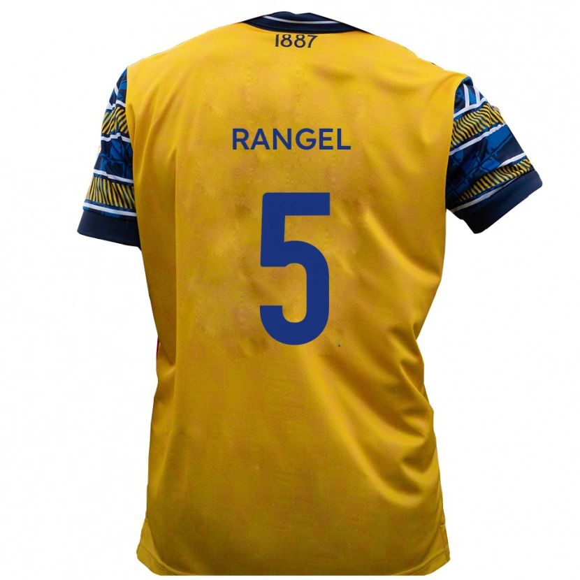 Danxen Män Chris Rangel #5 Gul Svart Bortatröja Matchtröjor 2025/26 Tröjor T-Tröja