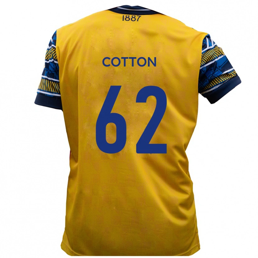 Danxen Män Bailey Cotton #62 Gul Svart Bortatröja Matchtröjor 2025/26 Tröjor T-Tröja