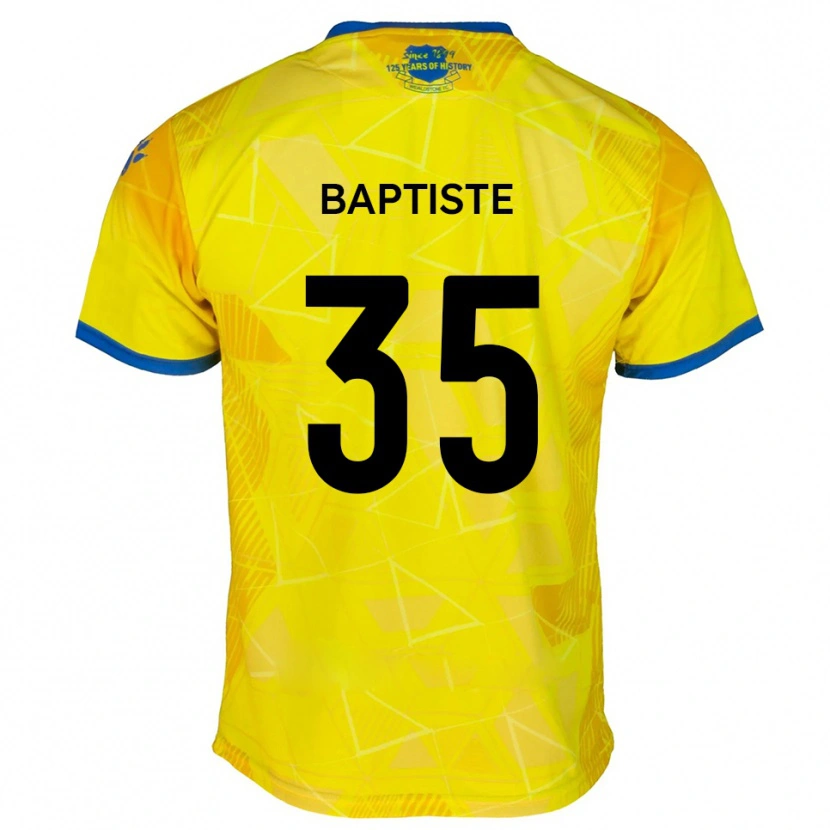 Danxen Män Dante Baptiste #35 Gult Blått Bortatröja Matchtröjor 2025/26 Tröjor T-Tröja