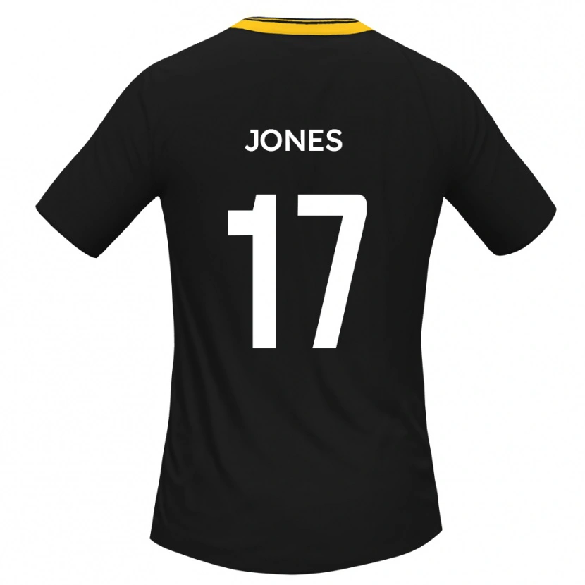 Danxen Män Aaron Jones #17 Svart Gult Bortatröja Matchtröjor 2025/26 Tröjor T-Tröja