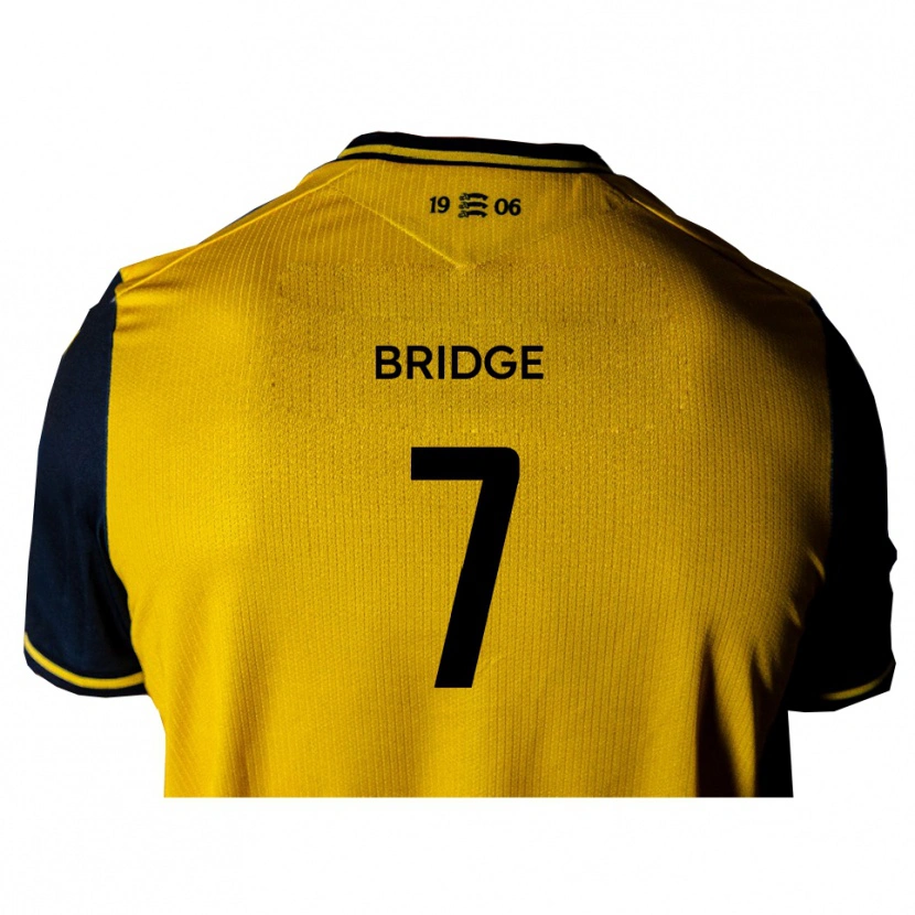 Danxen Män Jack Bridge #7 Gul Svart Bortatröja Matchtröjor 2025/26 Tröjor T-Tröja