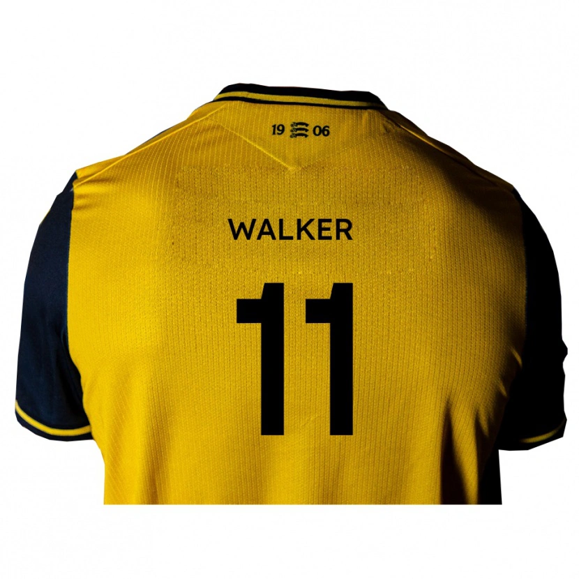 Danxen Män Josh Walker #11 Gul Svart Bortatröja Matchtröjor 2025/26 Tröjor T-Tröja