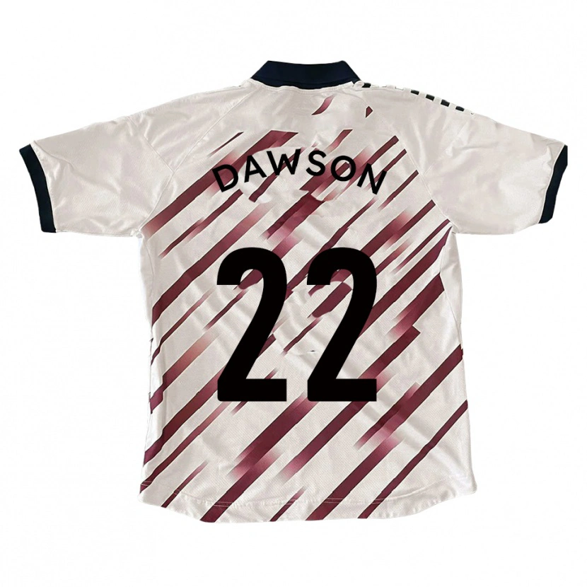 Danxen Män Joey Dawson #22 Vit Röd Bortatröja Matchtröjor 2025/26 Tröjor T-Tröja