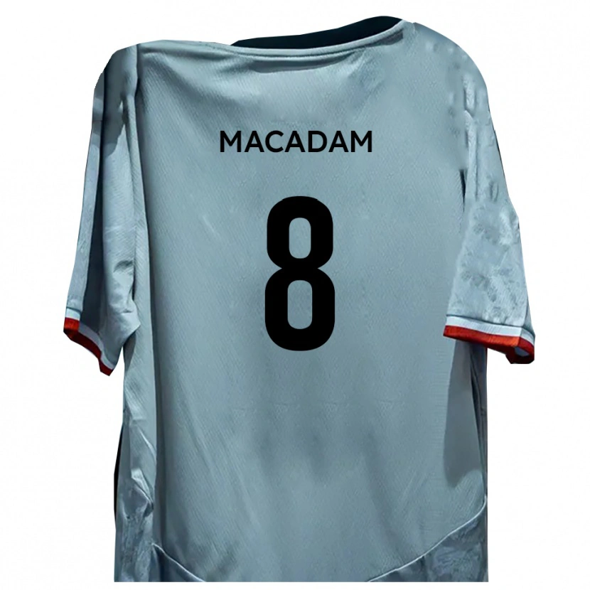 Danxen Män Harvey Macadam #8 Vit Svart Bortatröja Matchtröjor 2025/26 Tröjor T-Tröja