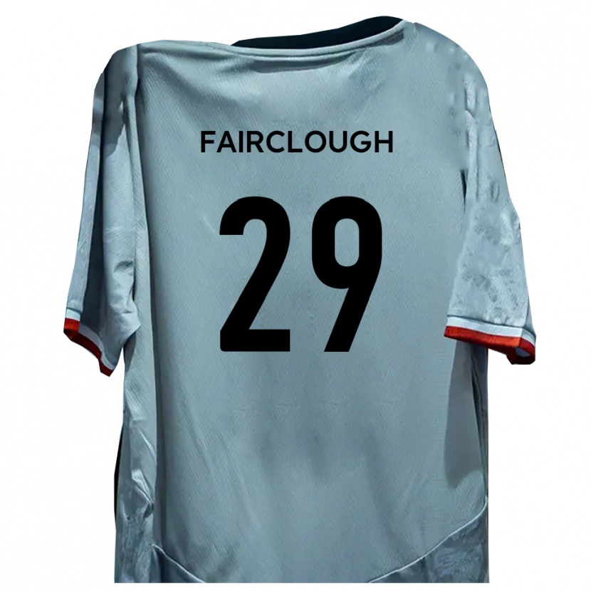 Danxen Män Adam Fairclough #29 Vit Svart Bortatröja Matchtröjor 2025/26 Tröjor T-Tröja