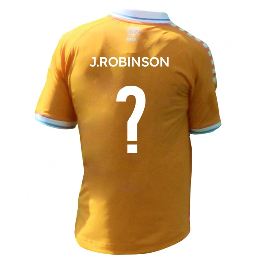 Danxen Män Justine Robinson #0 Gul Blå Bortatröja Matchtröjor 2025/26 Tröjor T-Tröja