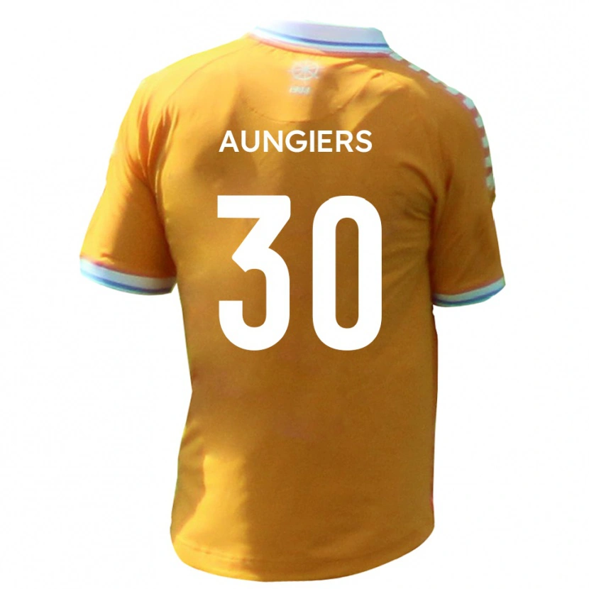 Danxen Män Joe Aungiers #30 Gul Blå Bortatröja Matchtröjor 2025/26 Tröjor T-Tröja