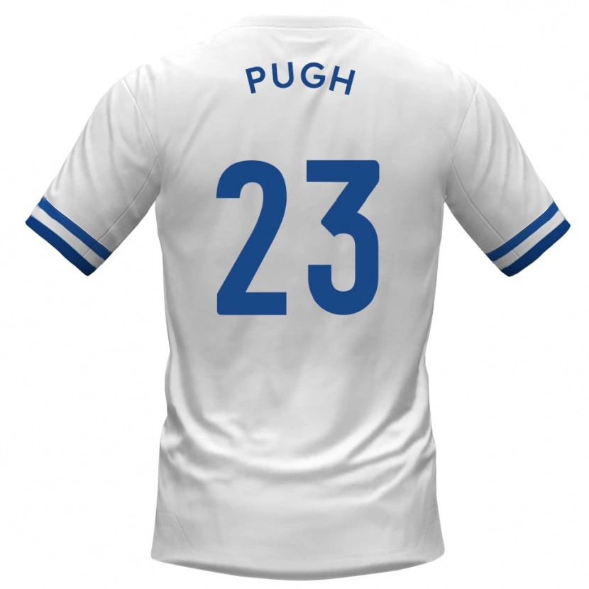 Danxen Män Tom Pugh #23 Vit Blå Bortatröja Matchtröjor 2025/26 Tröjor T-Tröja