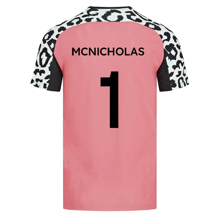 Danxen Män Luke Mcnicholas #1 Rosa Svart Bortatröja Matchtröjor 2025/26 Tröjor T-Tröja