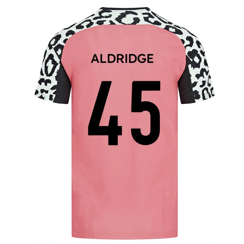 Danxen Män Jesse Aldridge #45 Rosa Svart Bortatröja Matchtröjor 2025/26 Tröjor T-Tröja
