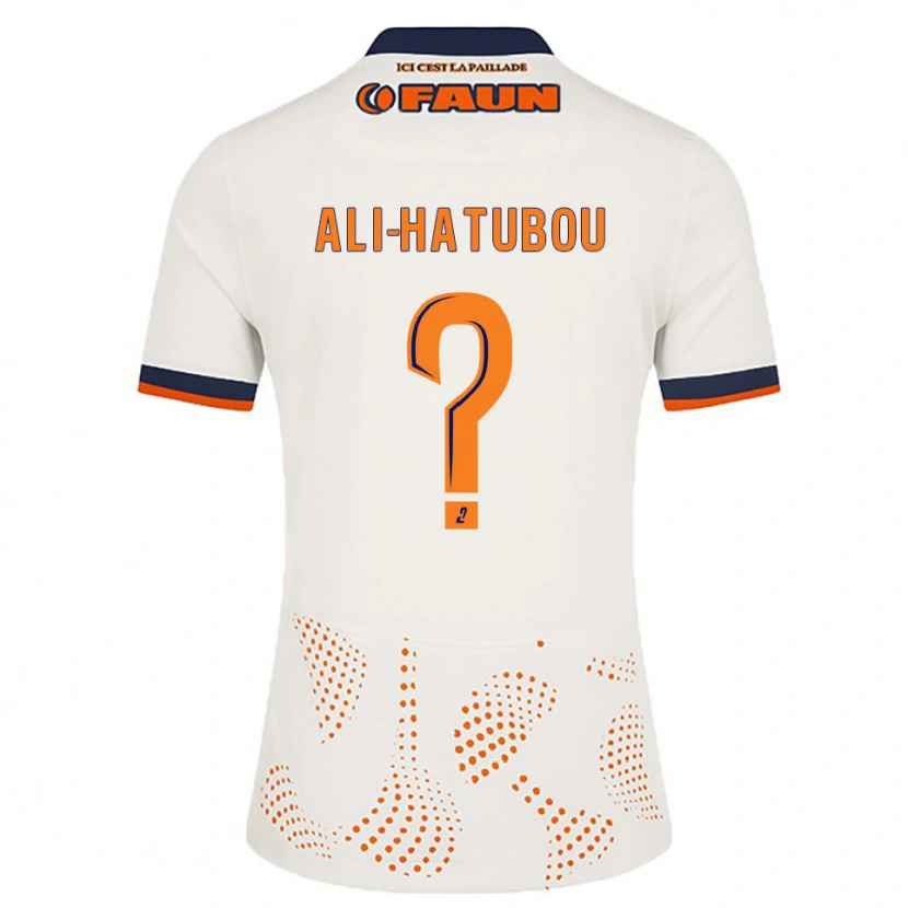 Danxen Män Fayad Ali-Hatubou #0 Vit Orange Bortatröja Matchtröjor 2025/26 Tröjor T-Tröja