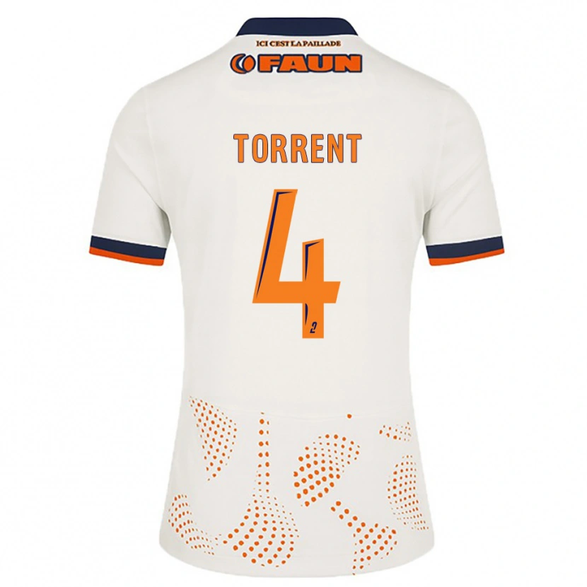 Danxen Män Marion Torrent #4 Vit Orange Bortatröja Matchtröjor 2025/26 Tröjor T-Tröja