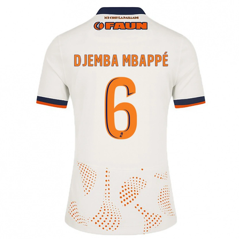 Danxen Män Yvan Djemba Mbappé #6 Vit Orange Bortatröja Matchtröjor 2025/26 Tröjor T-Tröja