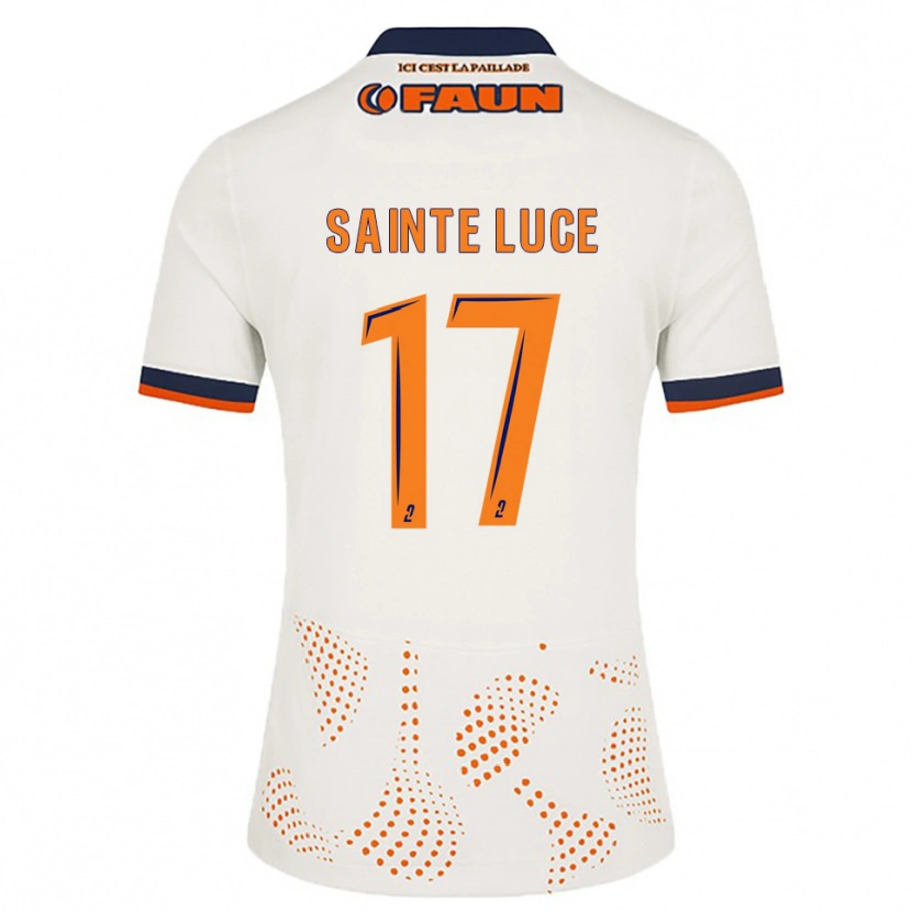 Danxen Män Théo Sainte-Luce #17 Vit Orange Bortatröja Matchtröjor 2025/26 Tröjor T-Tröja