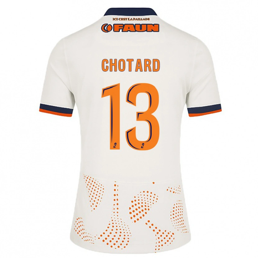 Danxen Män Joris Chotard #13 Vit Orange Bortatröja Matchtröjor 2025/26 Tröjor T-Tröja