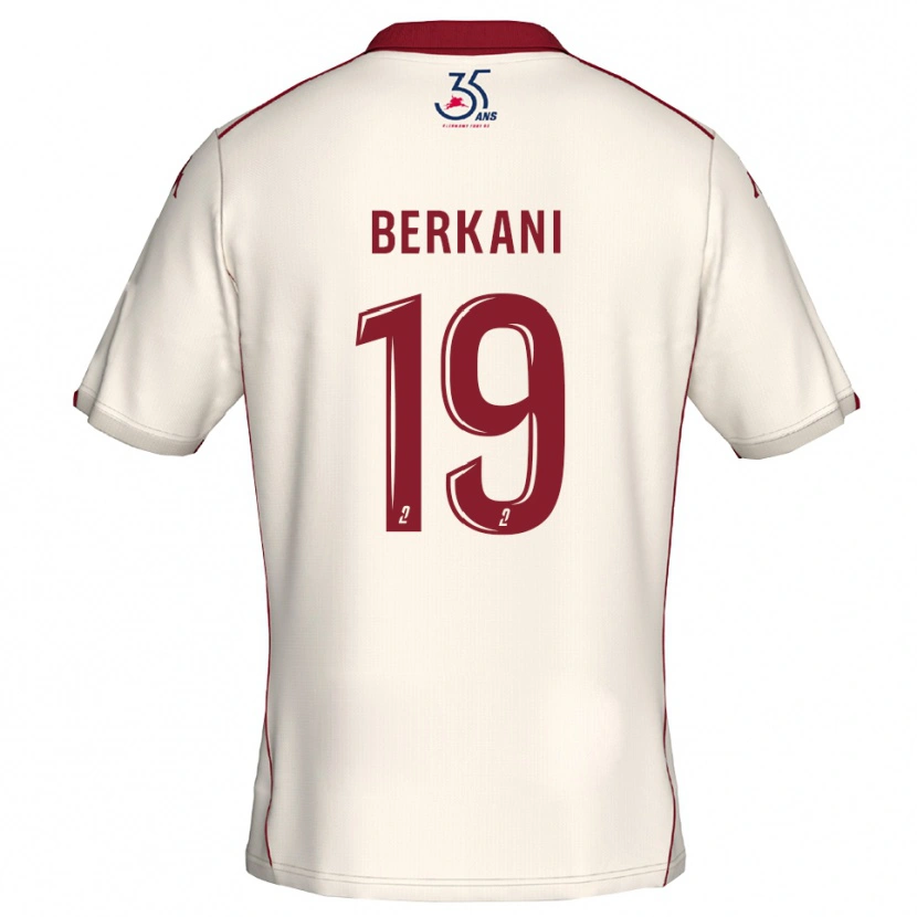 Danxen Män Stan Berkani #19 Vit Burgundy Bortatröja Matchtröjor 2025/26 Tröjor T-Tröja