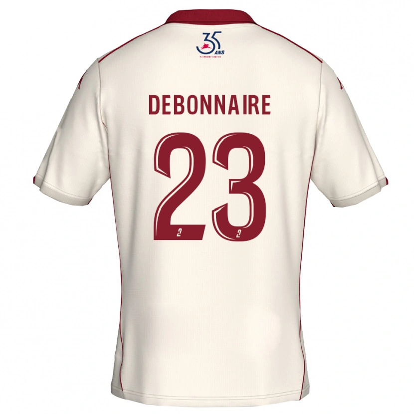 Danxen Män Jalane Debonnaire #23 Vit Burgundy Bortatröja Matchtröjor 2025/26 Tröjor T-Tröja