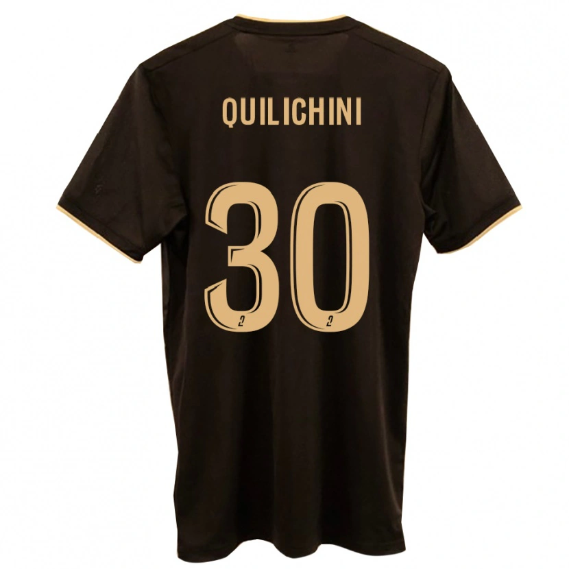 Danxen Män Ghjuvanni Quilichini #30 Blå Röd Bortatröja Matchtröjor 2025/26 Tröjor T-Tröja