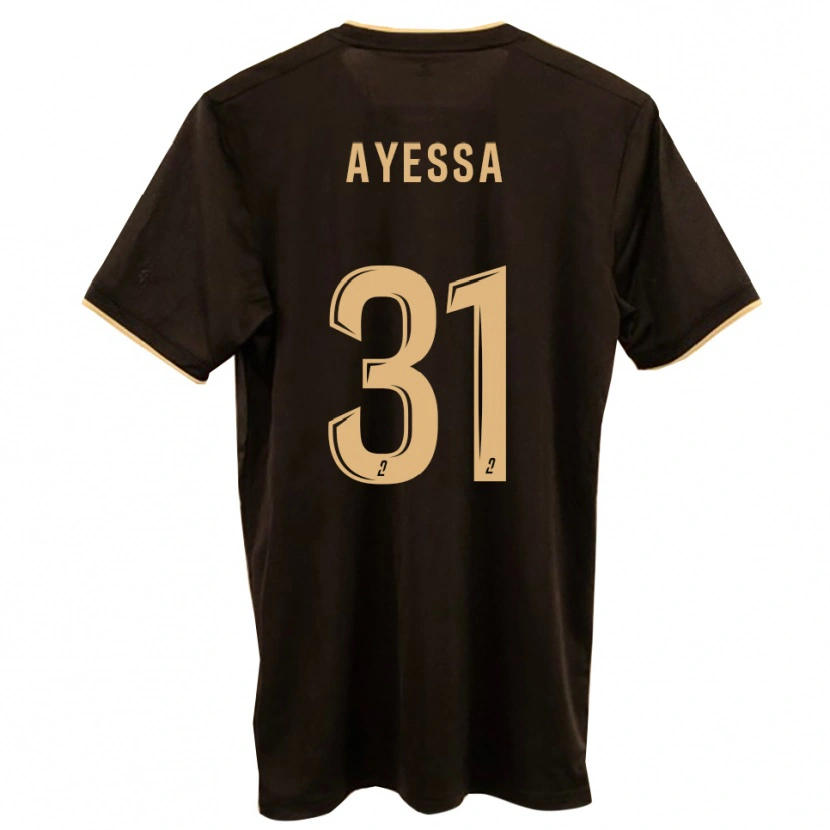 Danxen Män Jésah Ayessa #31 Blå Röd Bortatröja Matchtröjor 2025/26 Tröjor T-Tröja