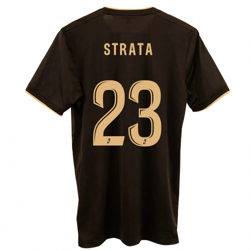 Danxen Män Tony Strata #23 Blå Röd Bortatröja Matchtröjor 2025/26 Tröjor T-Tröja