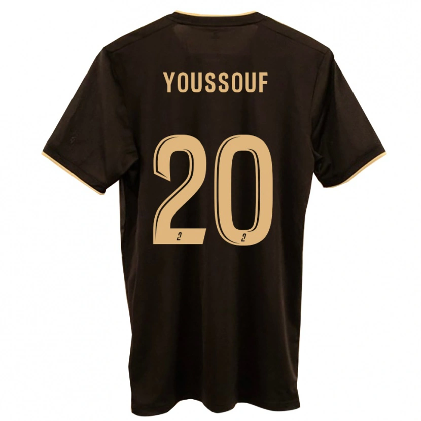 Danxen Män Mohamed Youssouf #20 Blå Röd Bortatröja Matchtröjor 2025/26 Tröjor T-Tröja