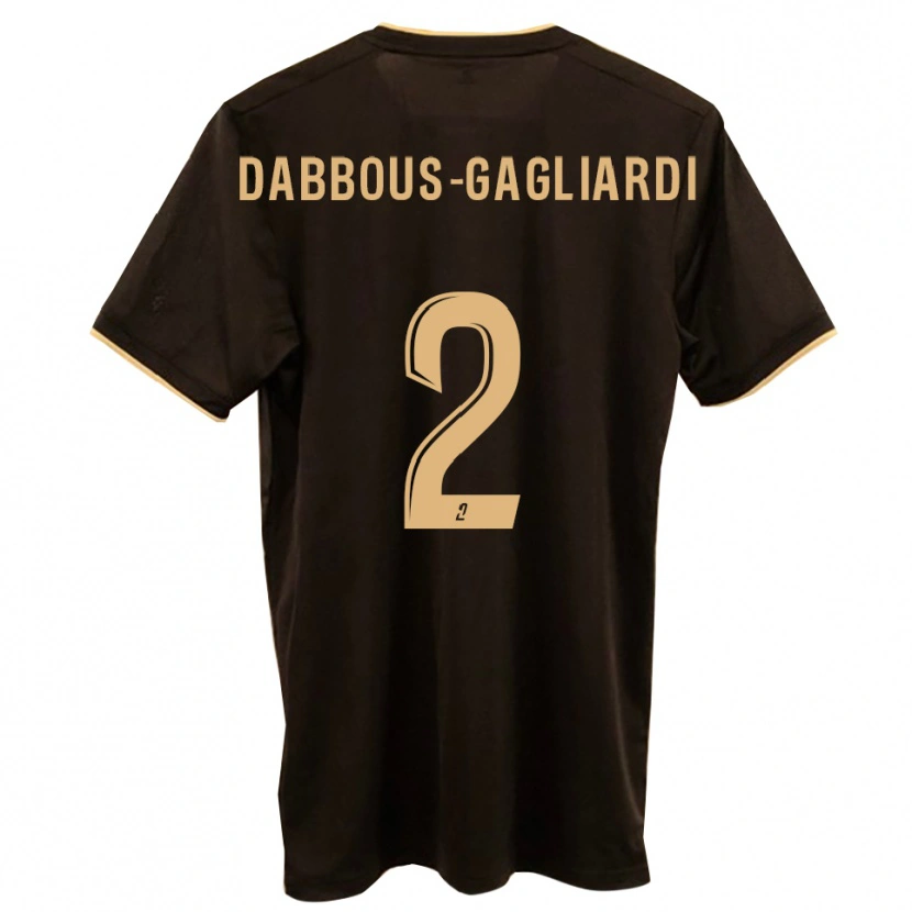 Danxen Män Yanis Dabbous-Gagliardi #2 Blå Röd Bortatröja Matchtröjor 2025/26 Tröjor T-Tröja