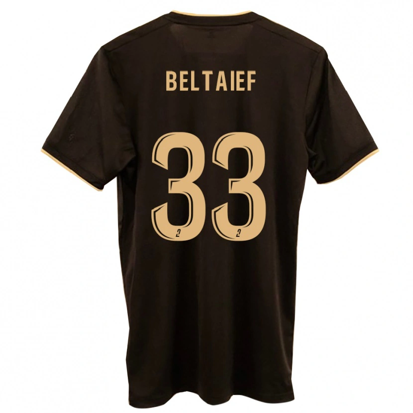 Danxen Män Zyed Beltaief #33 Blå Röd Bortatröja Matchtröjor 2025/26 Tröjor T-Tröja