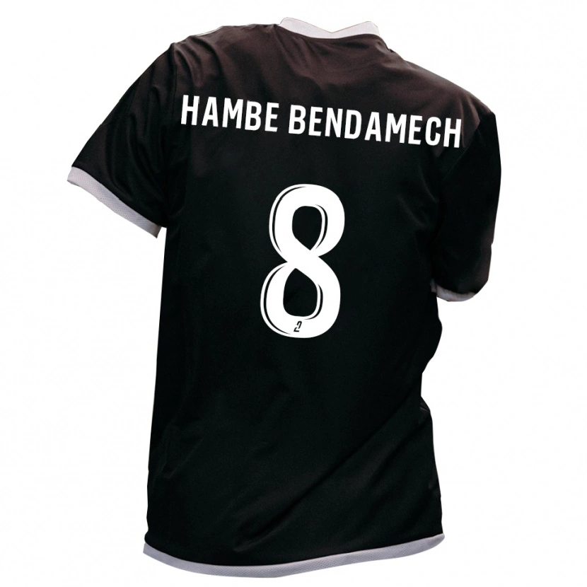 Danxen Män Liam Hambe Bendamech #8 Svart Guld Bortatröja Matchtröjor 2025/26 Tröjor T-Tröja