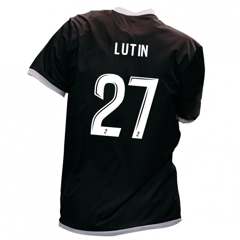 Danxen Män Rayan Lutin #27 Svart Guld Bortatröja Matchtröjor 2025/26 Tröjor T-Tröja