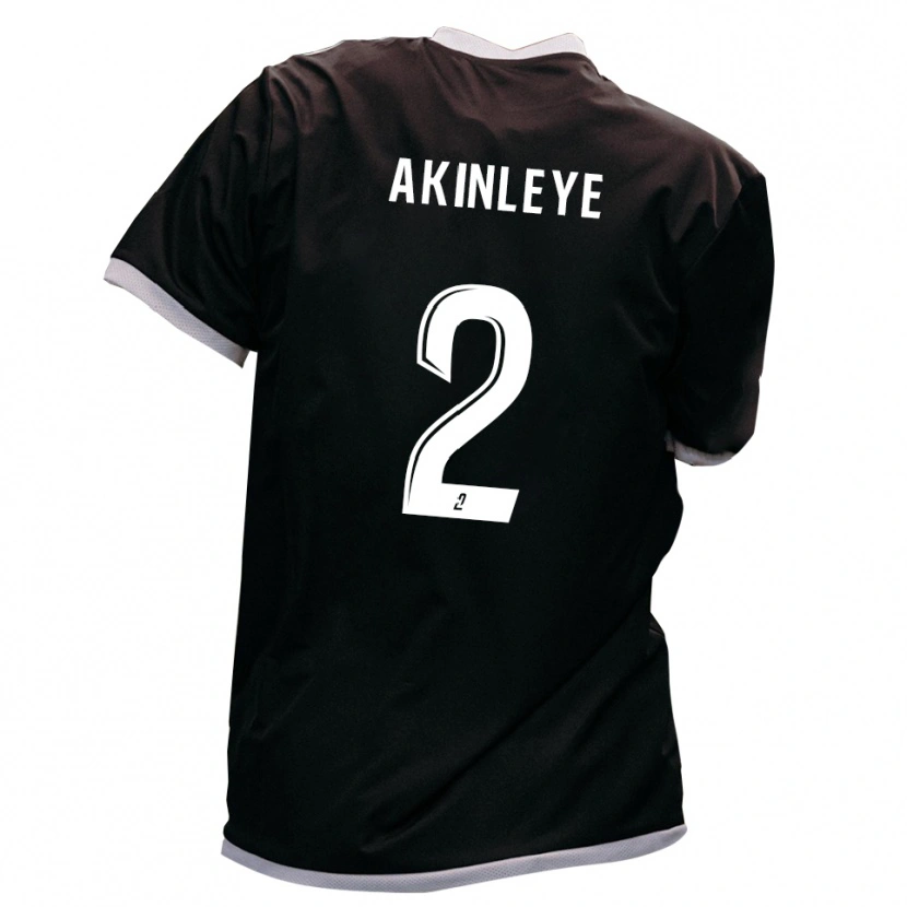 Danxen Män Daniel Akinleye #2 Svart Guld Bortatröja Matchtröjor 2025/26 Tröjor T-Tröja