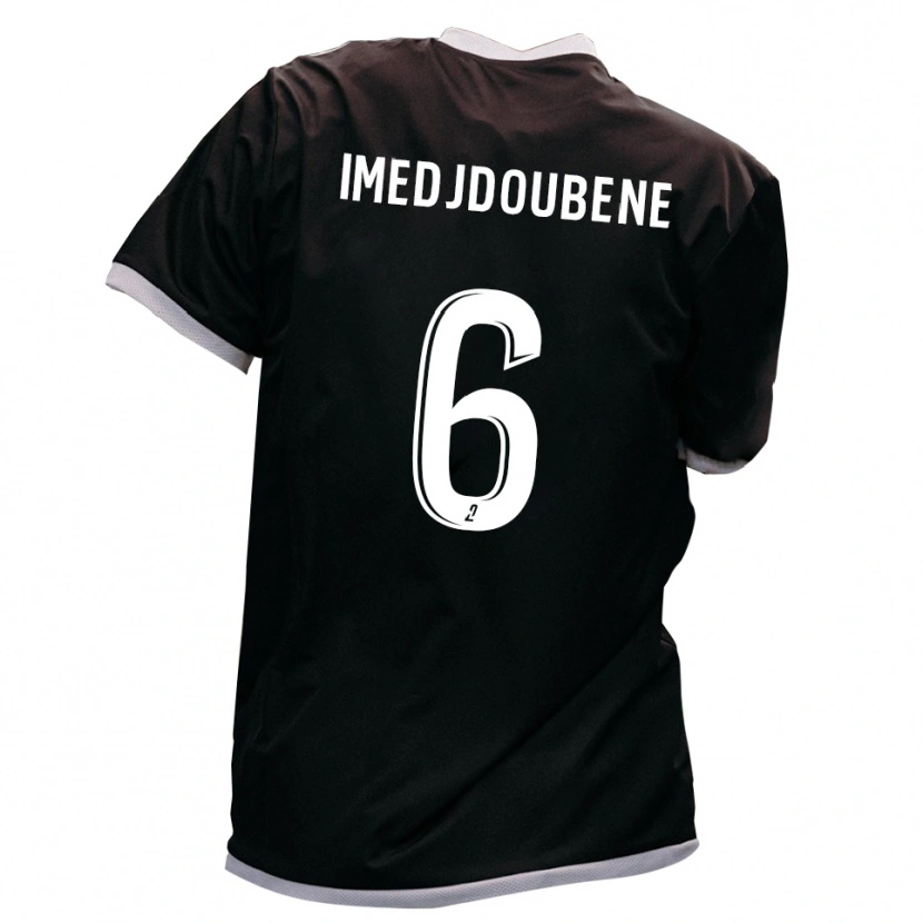 Danxen Män Ilyane Imedjdoubene #6 Svart Guld Bortatröja Matchtröjor 2025/26 Tröjor T-Tröja