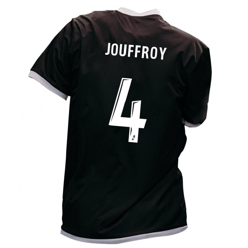 Danxen Män Robin Jouffroy #4 Svart Guld Bortatröja Matchtröjor 2025/26 Tröjor T-Tröja
