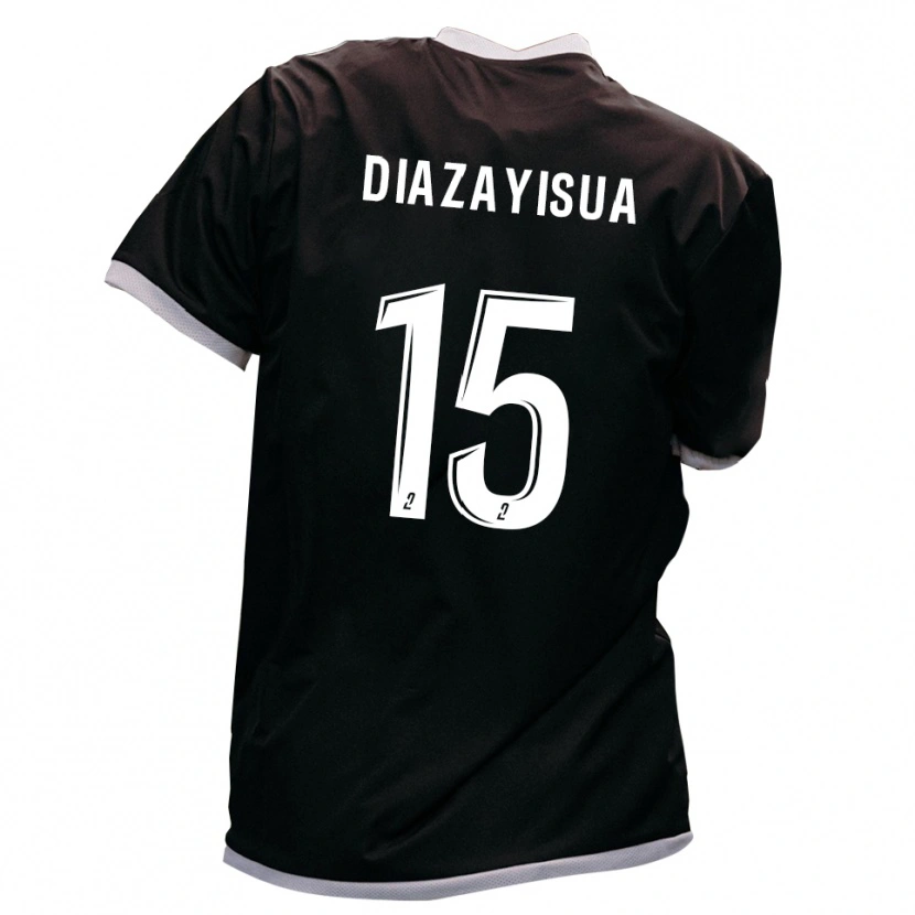 Danxen Män David Diazayisua Mamona #15 Svart Guld Bortatröja Matchtröjor 2025/26 Tröjor T-Tröja