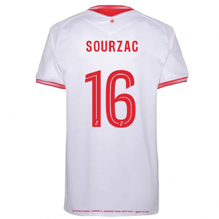 Danxen Män Martin Sourzac #16 Svart Röd Bortatröja Matchtröjor 2025/26 Tröjor T-Tröja