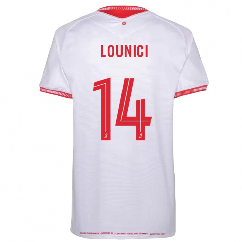 Danxen Män Mohand Lounici #14 Svart Röd Bortatröja Matchtröjor 2025/26 Tröjor T-Tröja