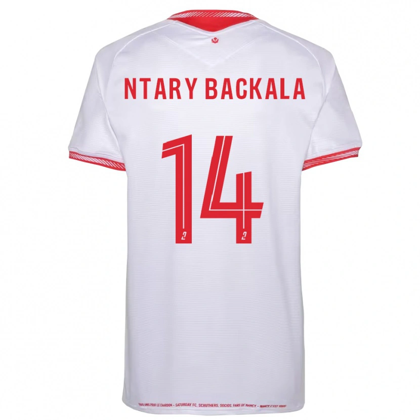Danxen Män Jordy Ntary Backala #14 Svart Röd Bortatröja Matchtröjor 2025/26 Tröjor T-Tröja
